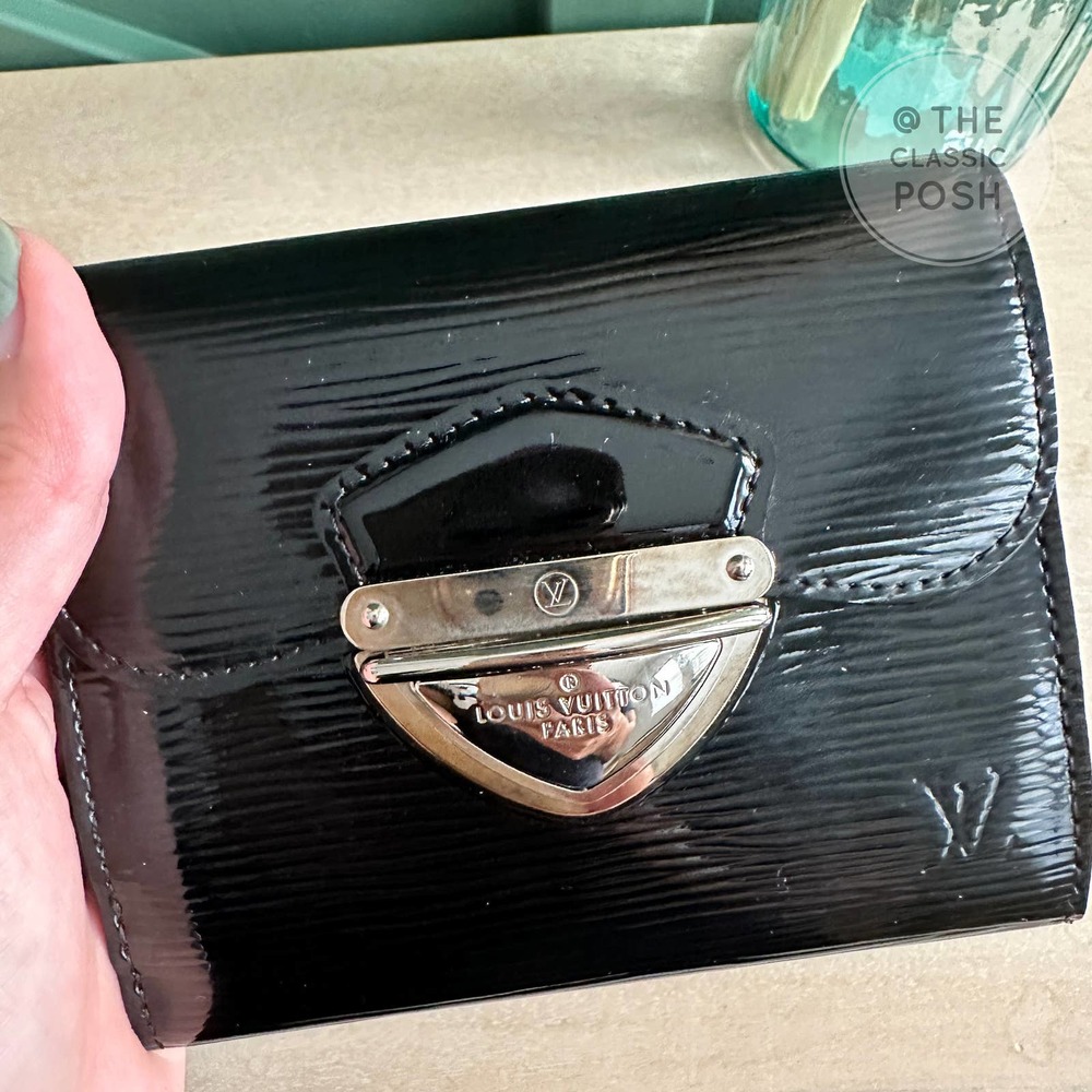 EUC Louis Vuitton Electric Epi Eugene Portefeuille Wallet Black - Picture 6 of 14